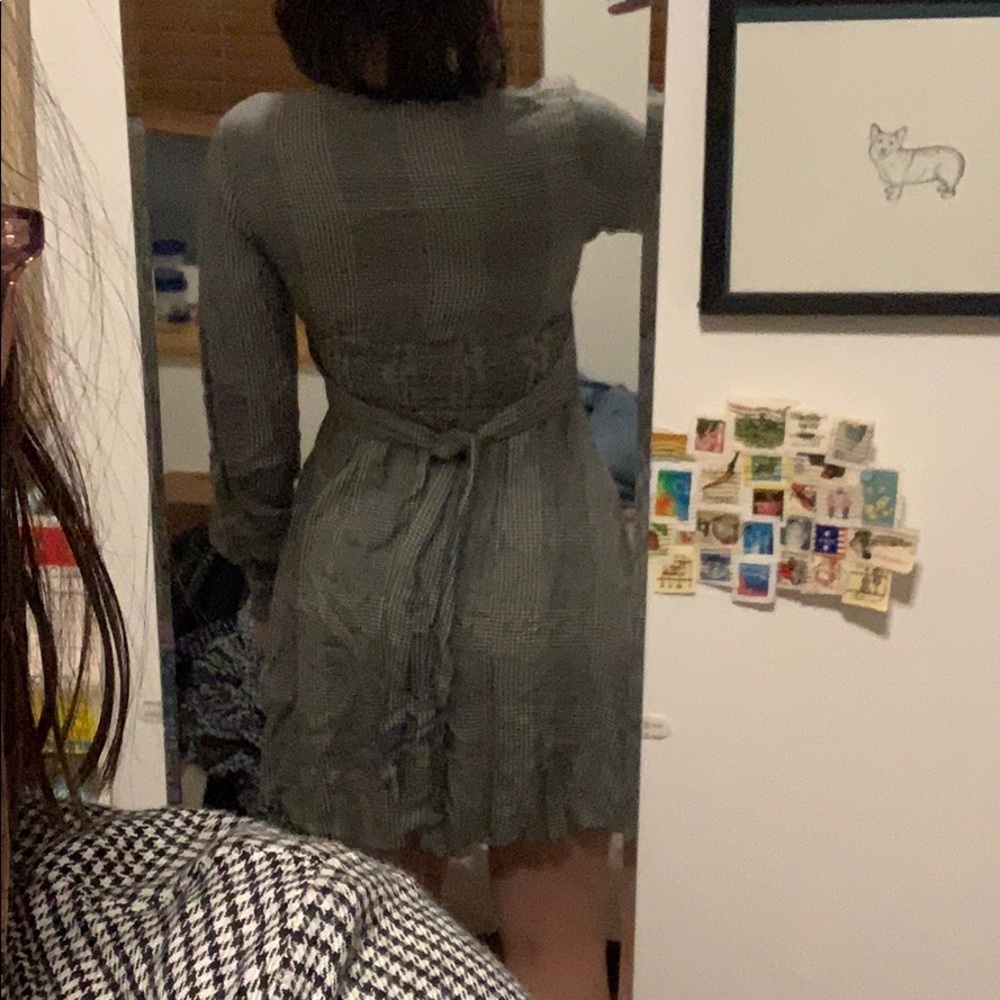 Houndstooth mini dress